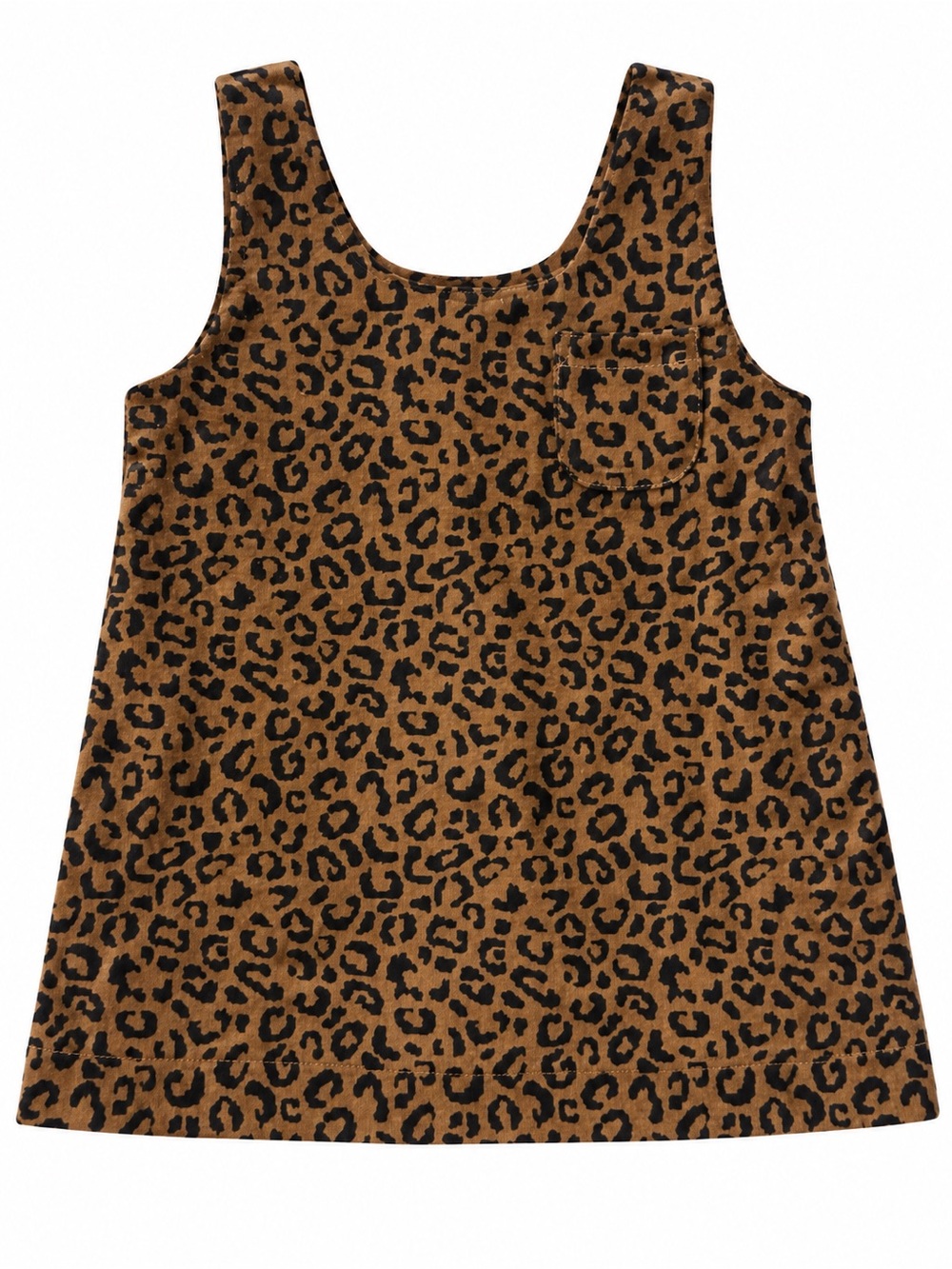 Old Navy Leopard Print Pinafore Dress – 12–18 Months